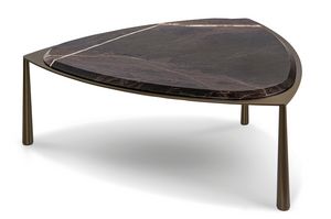 Table basse 2026-03, Table basse en m�tal avec plateau en marbre