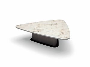 TL62B Corner petite table, Table basse de forme triangulaire