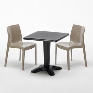 Set table de bar et chaises extrieures Patio - SET2SZPATIO, Table avec chaises, pour restaurants, bars et jardins