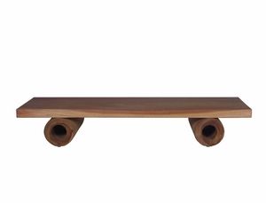 Suar 04C2, Table basse en bois de Suar avec pieds creux