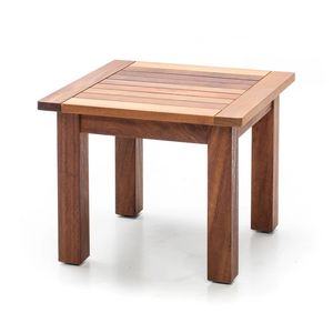 Table basse IS, Table basse carr�e en bois d'iroko, pour l'ext�rieur