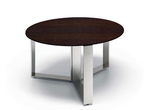 Altagamma petites tables, Table d'appoint moderne, la base de chrome, en bois ou en verre, idal pour les chambres et les salles de relaxation vivre