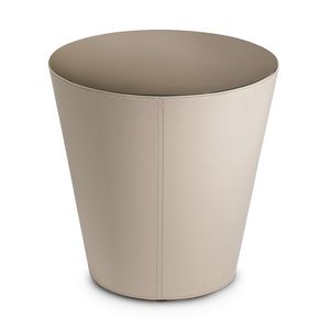 Conico table basse, Table basse recouverte de cuir