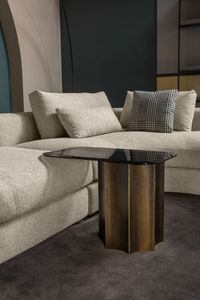 Florio tables d'appoint, Table d'appoint avec plateau en verre