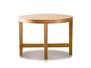 Giostra, Tables basses rondes, structure en bois pour les salles de vie