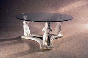 Minerva, Table basse avec statues de pierre