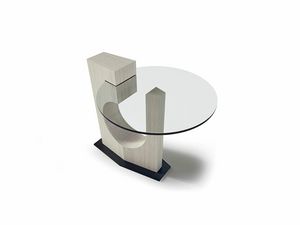 TL73 See Ye tavolino, Table basse au design iconique, avec plateau en verre