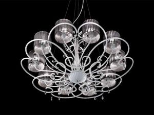 Aida chandelier, Lampe classique suspendu avec cristal Sw gouttes