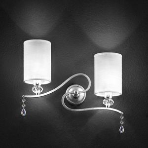 Delhia applique, Lampe de mur en mtal avec 2 feux et pendentifs sw