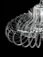Essenzia chandelier, Lustre avec diffuseurs en cristal, pour les classiques salons