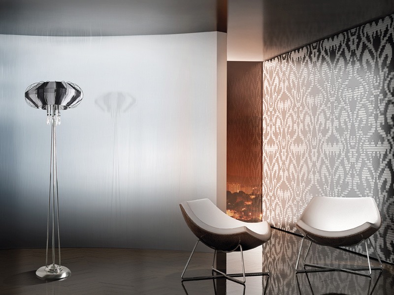Full Moon floor lamp, Lampadaire raffinée pour les bureaux dans un style moderne