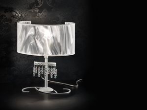 Onda table lamp, Lampe de table avec diffuseur en fibre de carbone