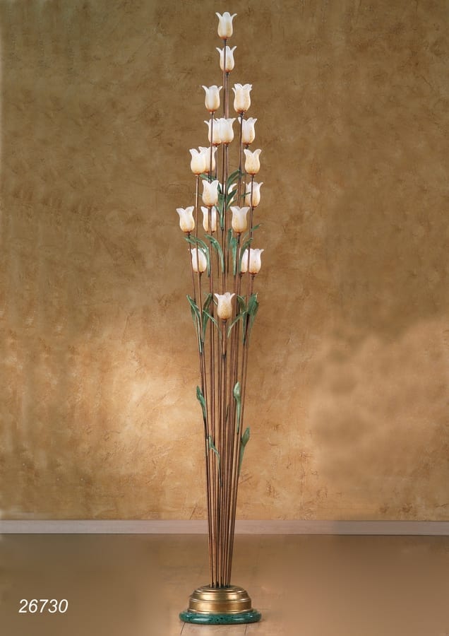 Lampadaire design moderne à led en forme de fleurs