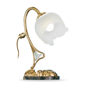 Art. 1400/L, Lampe de table en laiton poli, pour les bureaux