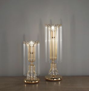 Art. 496/LP - 496/LT, Lampes de table en verre Pyrex
