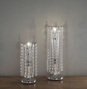 Art. 497/LP - 497/LT, Lampe de table avec cristaux suspendus
