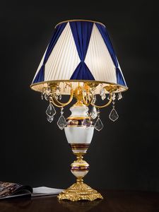 Art. 805/LT5, Lampe de table en porcelaine Capodimonte
