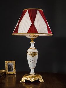 Art. 806/LT, Lampe de table raffine en porcelaine artistique de Capodimonte
