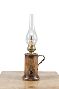 Art. SL 156, Lampe de table, en forme de tasse, style campagnard