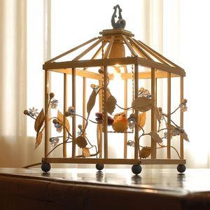 Claude TL-01 PG, Lampe à poser en forme de cage à oiseaux