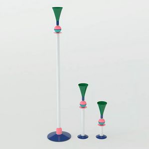 Lampadaire de table design moderne multicolore Slide Carmen LP CRM, Lampes en aluminium multicolores