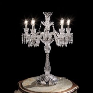 London TL-05 N, Lampe de table en verre de Murano et cristaux de Boh�me