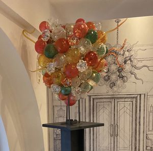 Sculpture lumineuse 04, Sculpture lumineuse en verre souffl�