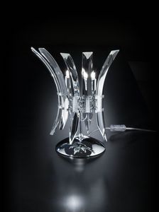 SURF L 28, Elgante lampe de table en cristal