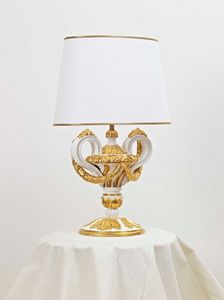 TABLE LAMP ART.LM 0006, Lampe de table sculptée à la main