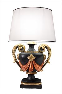 TABLE LAMP ART.LM 0050, Lampe en bois classique fabriqu�e � la main