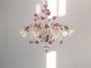 FLEUR-SECOLO, Luxueux lustre floral de Murano
