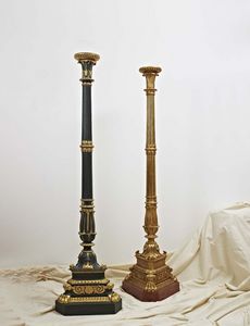 LAMPE ART. LM 0004, Lampe d'or dans le style Empire, pour les restaurants de luxe