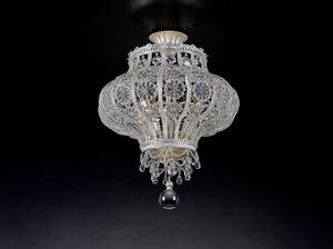 Art. 1429/PL4, Somptueuse lampe à suspension avec cristaux taillés