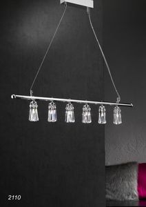 Art. 2110 Orion, Lustre avec des lments suspendus en cristal