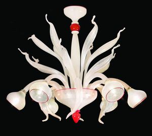 Art. LP 80065/6, Lustre en verre de Murano