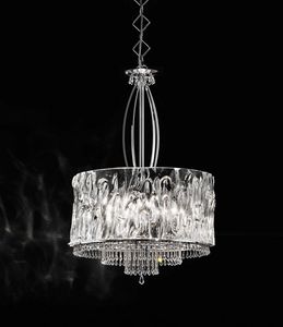 Crystal Blade 512/5SG, Lampe  suspension avec cristaux dcoratifs