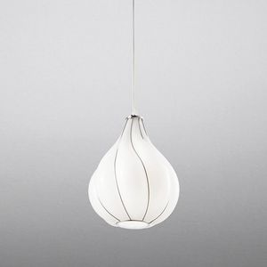 Goccia Rs409-030, Lampe à suspension en verre blanc