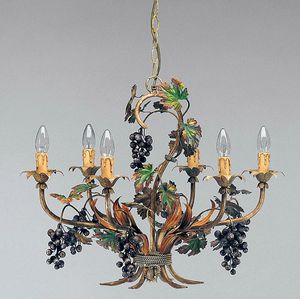 L.5190/6, Lustre avec des dcorations en forme de grappes de raisin