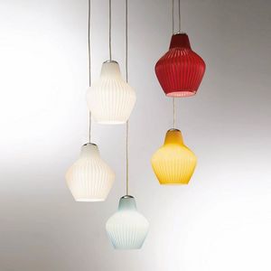 London Ls602-025, Lampe  suspension en verre color