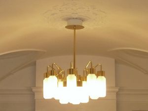 Lustre en or, Lustre idal pour les espaces commerciaux