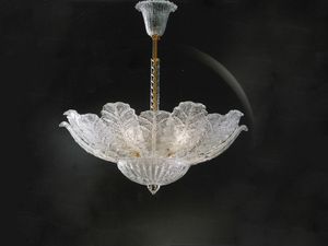 PRIMULA SOS, Lampe à suspension avec des feuilles en verre grainé