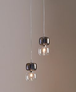 RETRO, Lampe de table et suspension avec diffuseur en mtal et verre