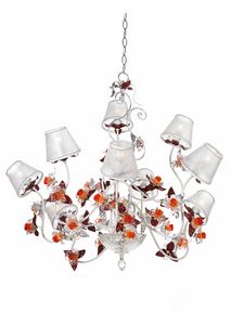 Rose LA/9, Lustre  fleurs dcoratives en verre de Murano