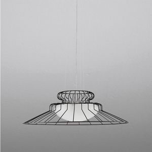 Sunrise Ls613-020, Lampe en mtal et verre souffl