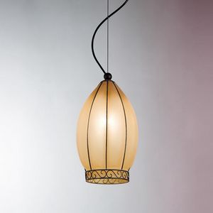 Tulipano Ms237-035, Lampe design classique en verre