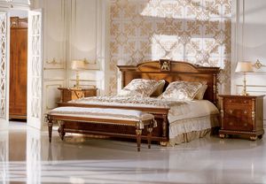 1107, Lit double pour les chambres dans le style de luxe classique