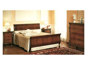 Art. 294 '800 Siciliano, Lit de luxe, avec tte de lit dcor, pour les chambres de style classique