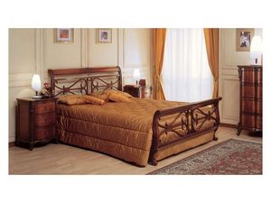 Art. 294/T '700 Francese, La main de lit en bois, chambre classique ameublement