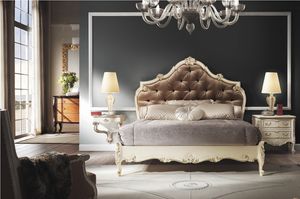 Art. LT 20010, Lit de style baroque, tte de lit capitonne