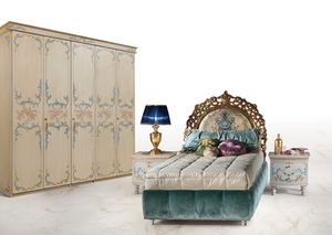 CalipsoTre, Lit dans le style classique de luxe, tte de lit rembourre
